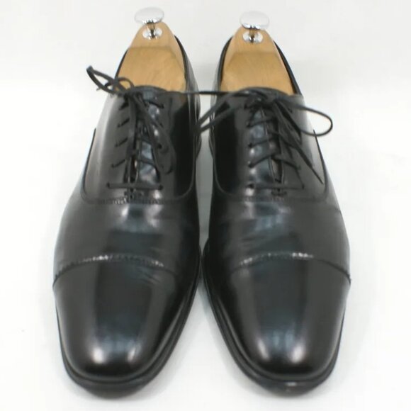Salvatore Ferragamo \'Remigio\' Cap Toe Oxford Black Leather Size 8.5 D DD314A main image 7